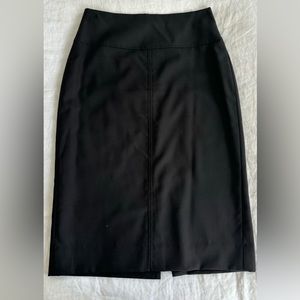 J Crew merino wool black pencil skirt